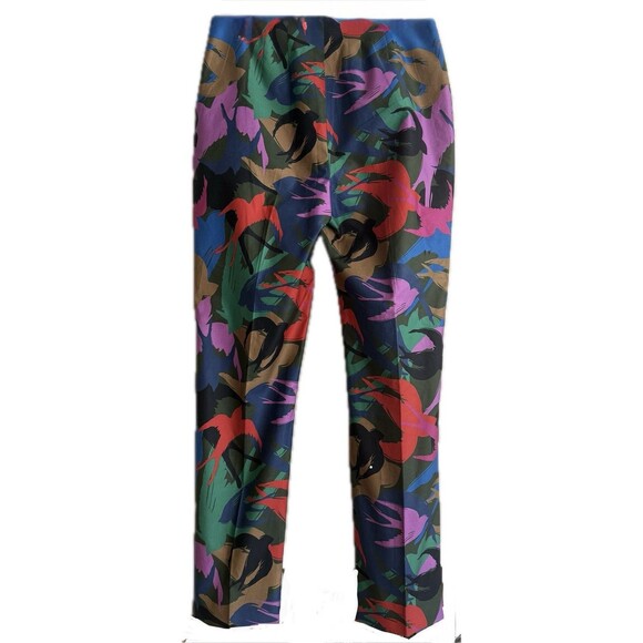 Sonia Rykiel Paris Womens Birds All Over Print Pants Size 36 French, 100% Cotton - Picture 2 of 12